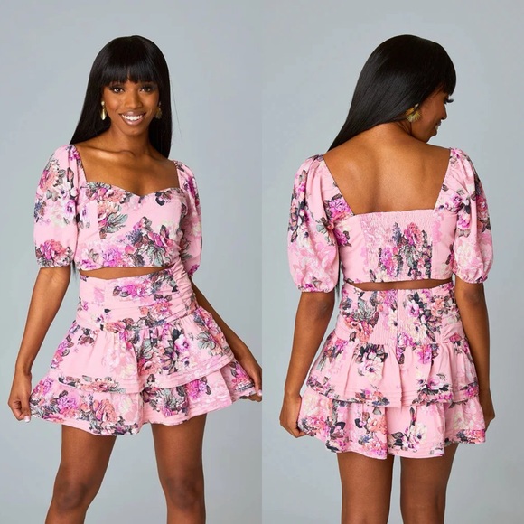 NWT Buddy Love Williams Set | Pink Floral | Medium - Picture 3 of 7